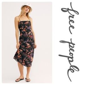 Free People Beach Party Midi Dress Black Size 2